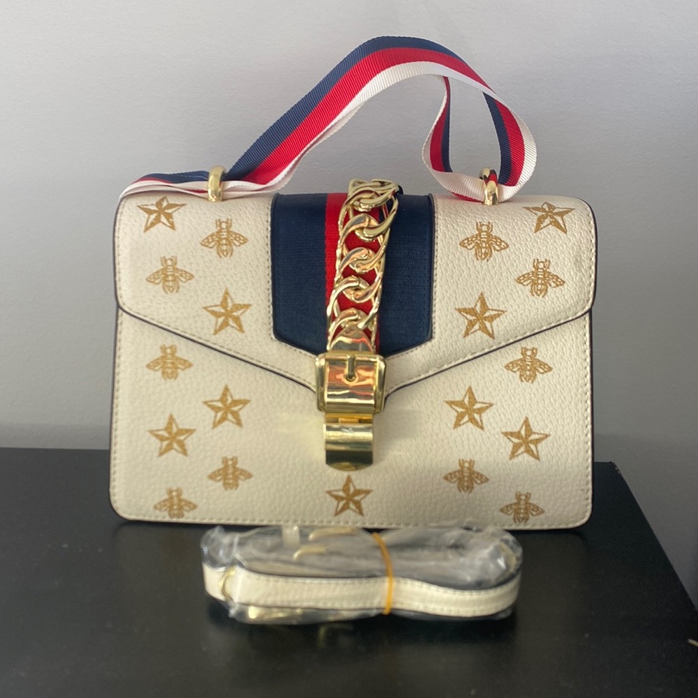 Stars & bee fold over bag